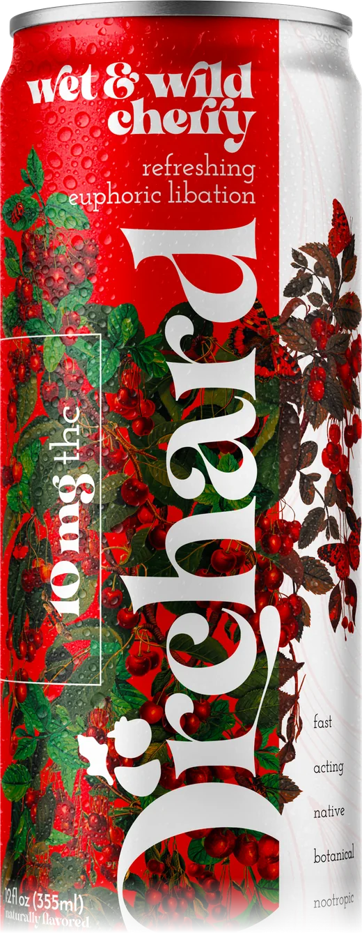 Orchard Drinks can, cherry