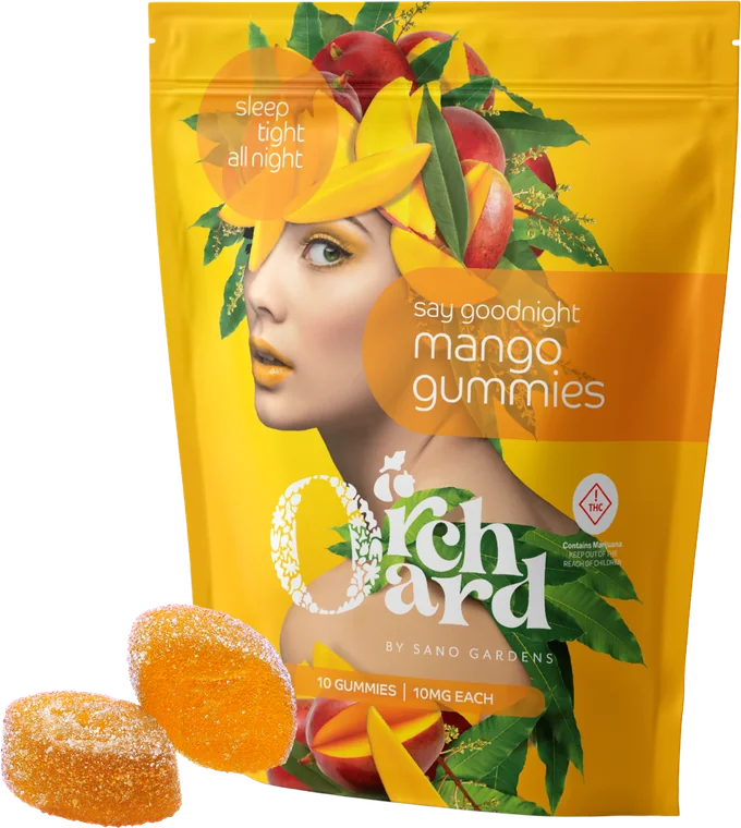 Orchard Gummies bag, mango